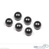 Kuglemagneter 15 mm sort