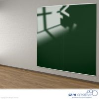 Glastavle Vægpanel Magnetisk Skovgrøn 100x200 cm