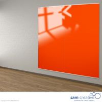 Glastavle Vægpanel Magnetisk Orange 120x240 cm