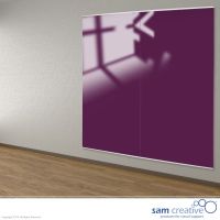 Glastavle Vægpanel Magnetisk Lilla 100x200 cm