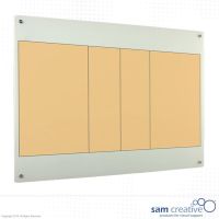 Glastavle med volleyballbane 120x150 cm