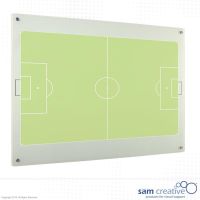 Glastavle med fodboldbane 45x60 cm