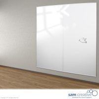 Glastavle Vægpanel Magnetisk Hvid 120x240 cm