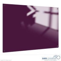 Whiteboard Glas Solid Magnetisk Lilla 90x120 cm